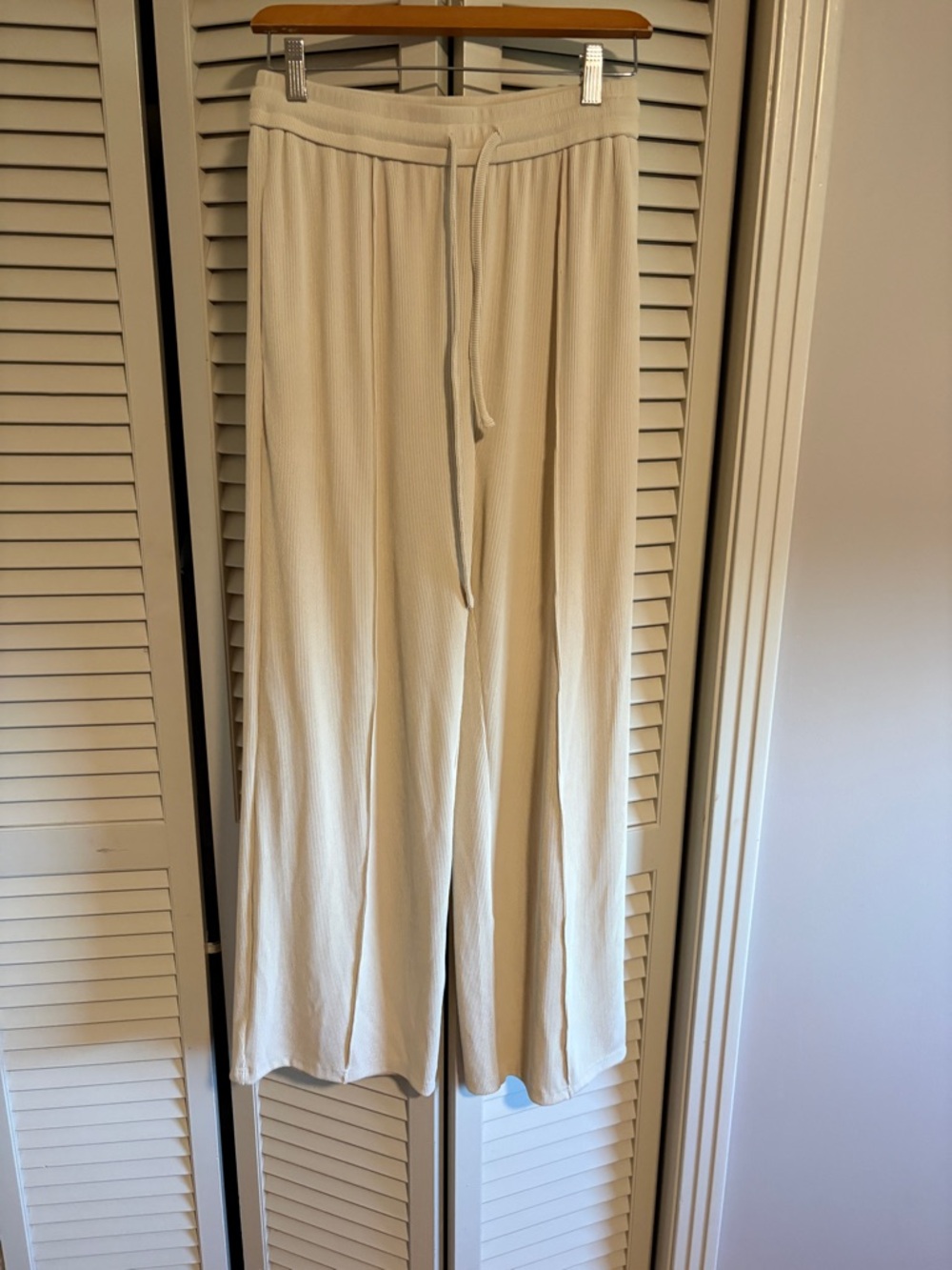 PrettyGarden Ribbed Matching Set - Cream - Picture 2 of 6